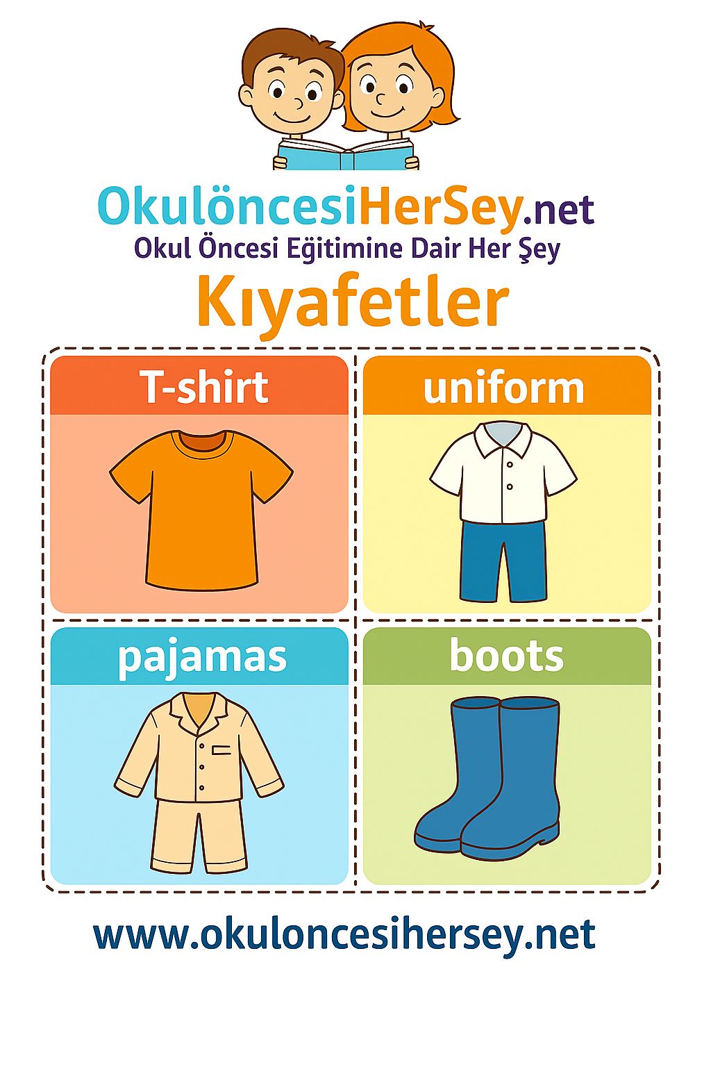 İngilizce Giyim-Aksesuar Flashkart