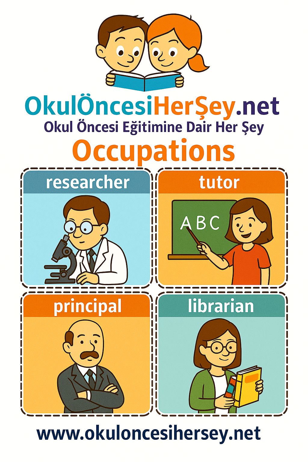Çocuklar İçin  Meslekler Flashkart  