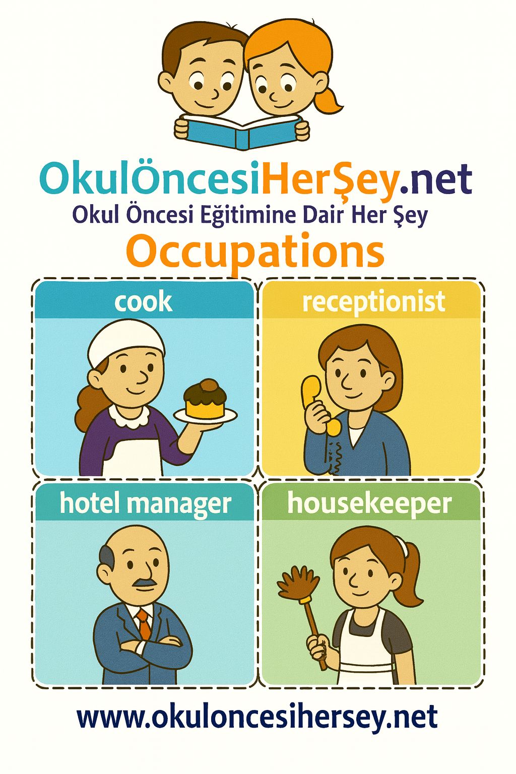 Çocuklar İçin  Meslekler Flashkart  