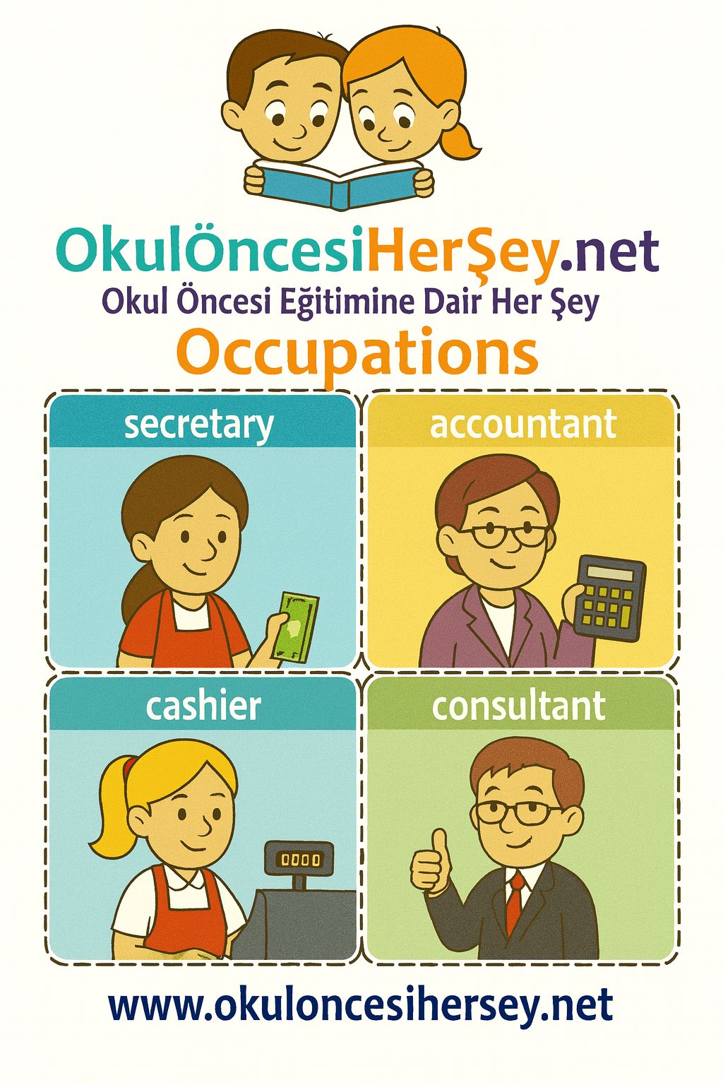 Çocuklar İçin  Meslekler Flashkart  