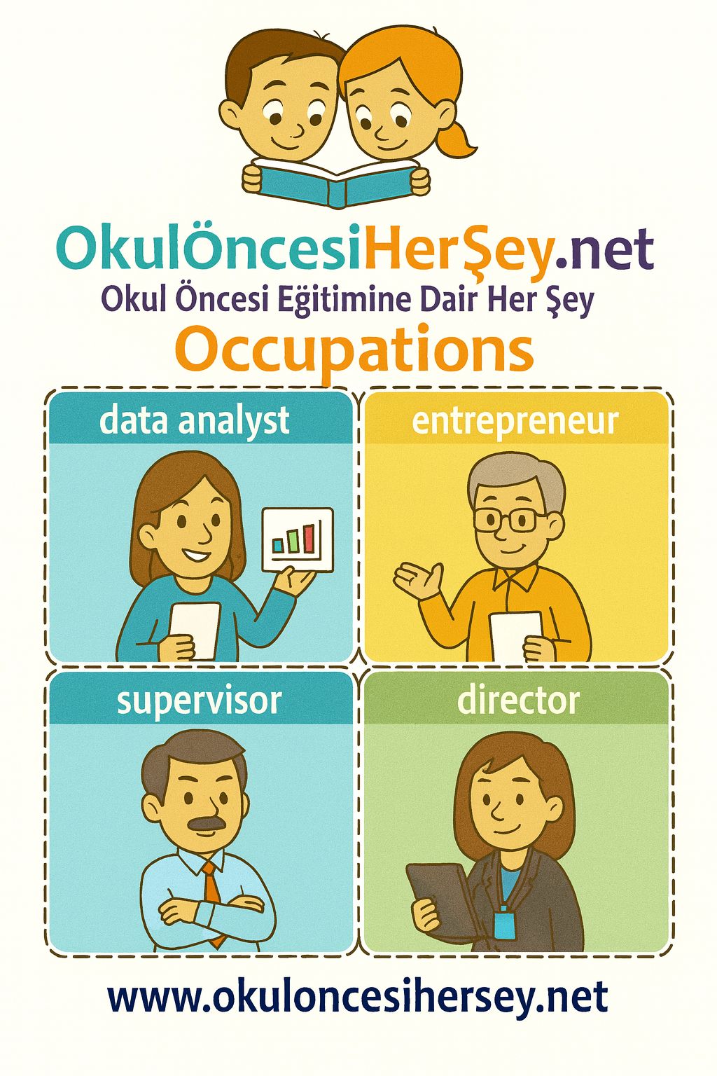 Çocuklar İçin  Meslekler Flashkart  