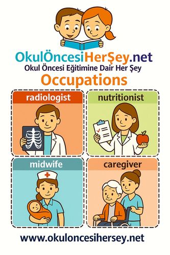 Çocuklar İçin  İngilizce Meslekler Flashkart  