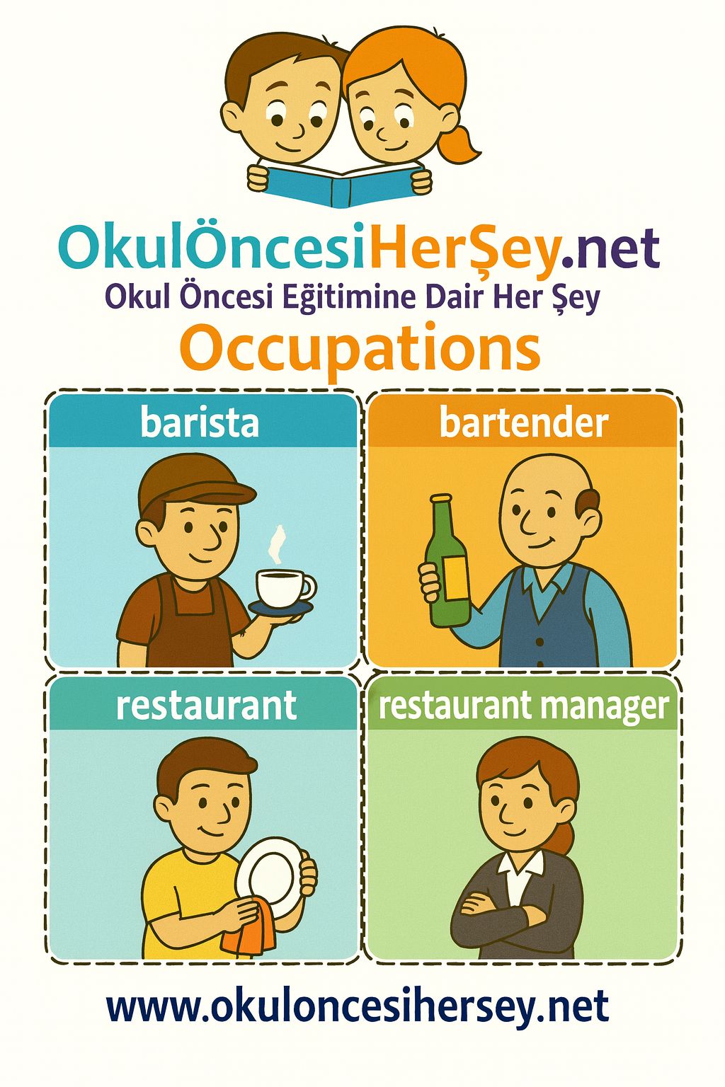 İngilizce Meslekler Flashkart