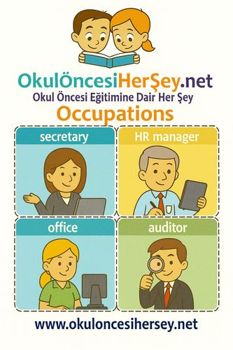 Çocuklar İçin  İngilizce Meslekler Flashkart  