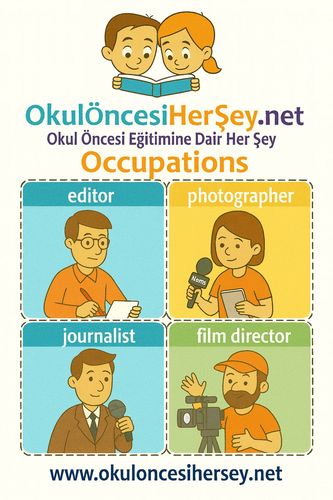 Çocuklar İçin  İngilizce Meslekler Flashkart  