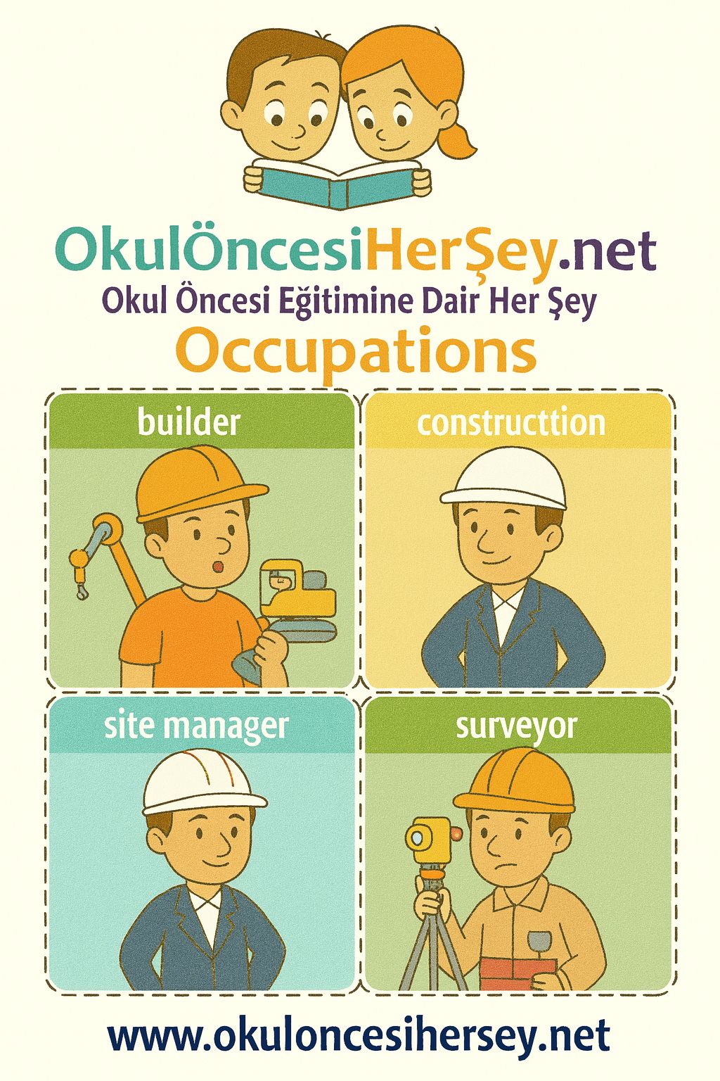 İngilizce Meslekler Flashkart