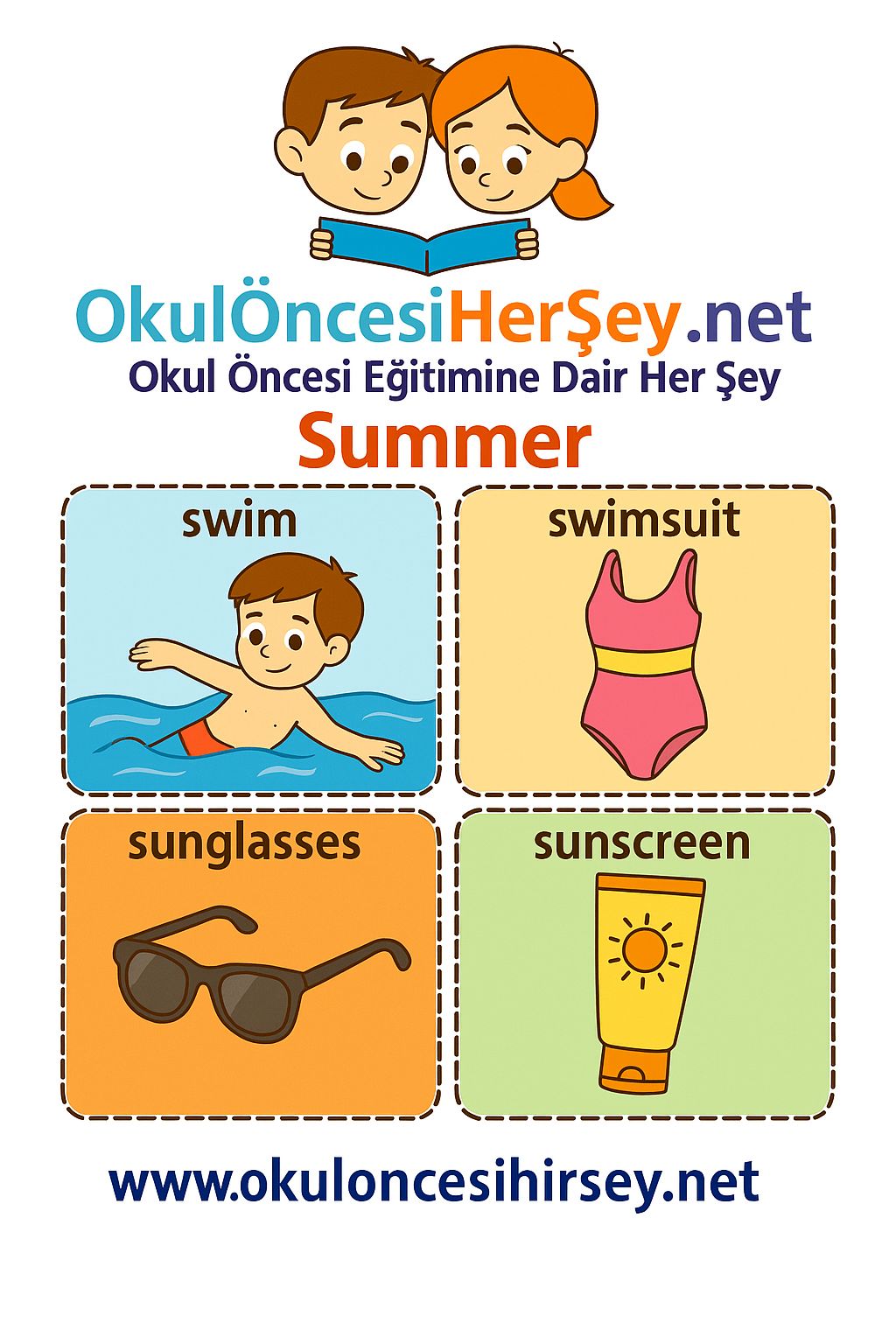 Çocuklar İçin  Mevsimler Flashkart  