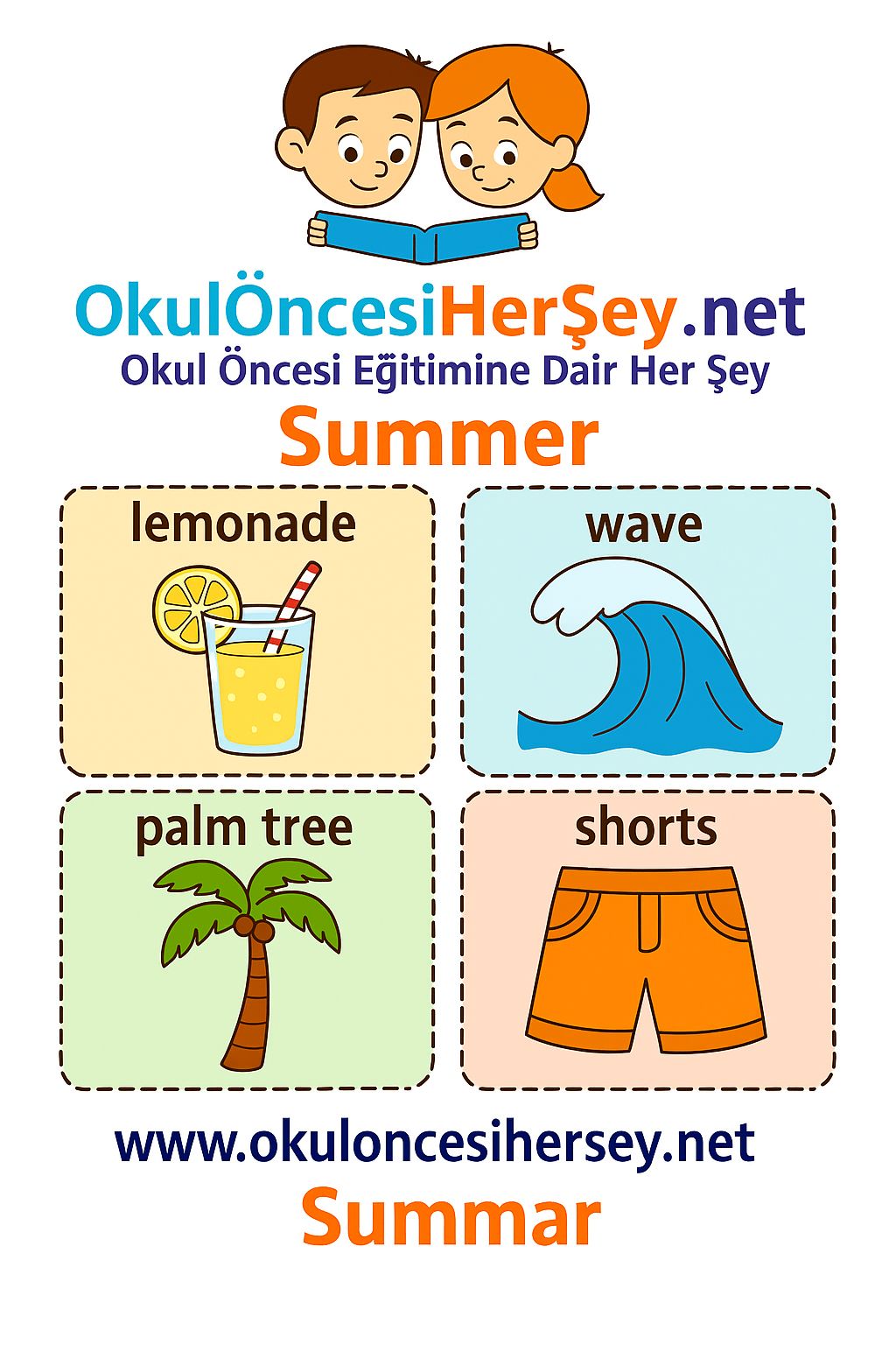 Çocuklar İçin  Mevsimler Flashkart  