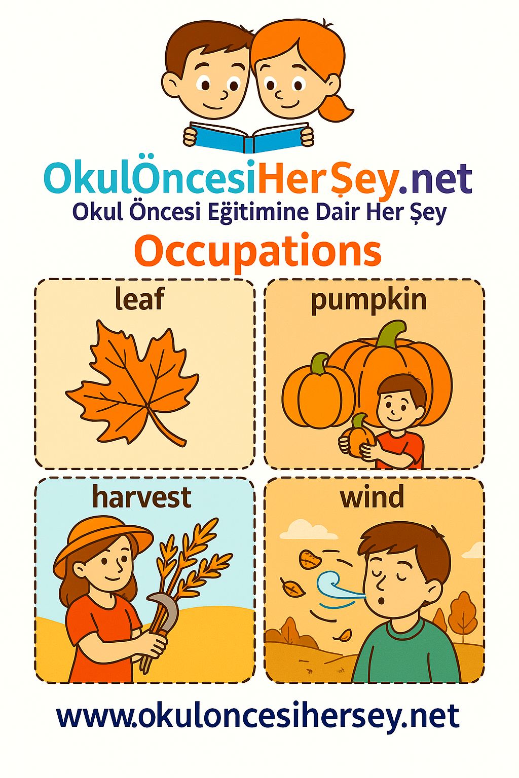 Çocuklar İçin  Mevsimler Flashkart  