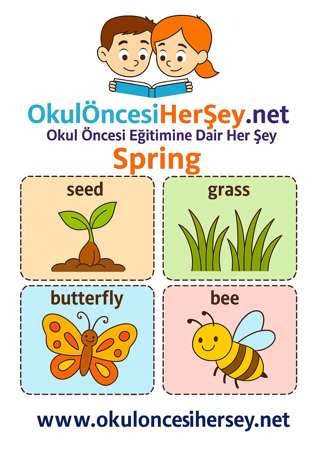 İngilizce Mevsimler Flashkart