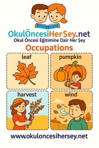 Çocuklar İçin  İngilizce Mevsimler Flashkart  