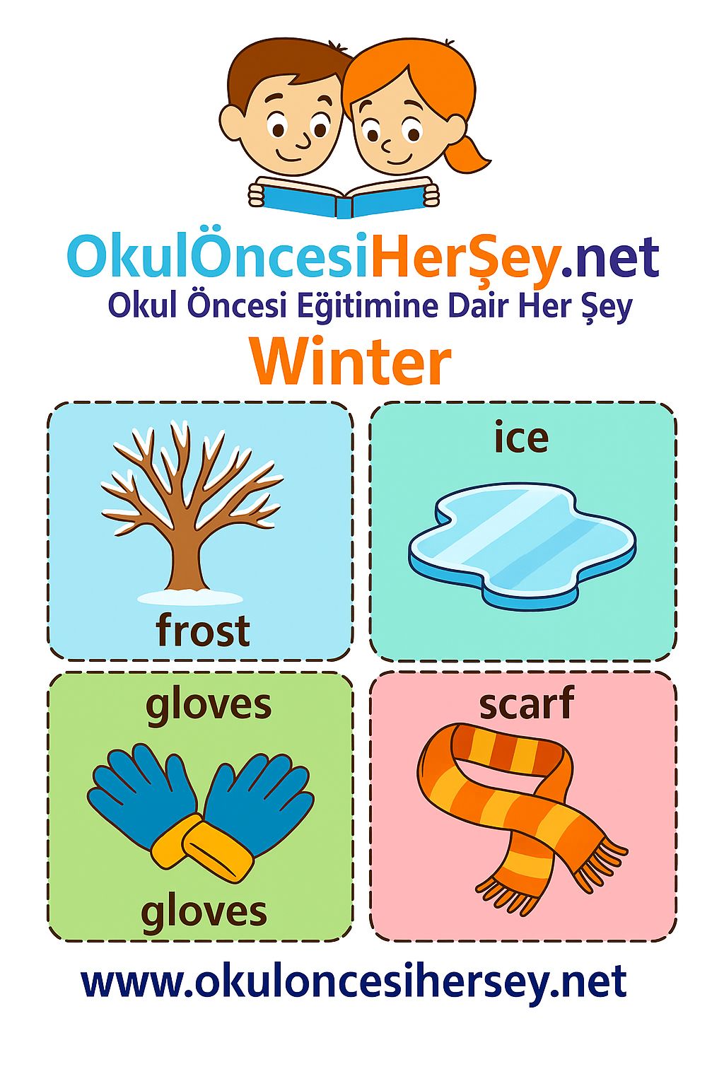 İngilizce Mevsimler Flashkart