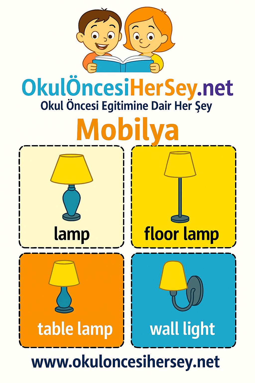 İngilizce Mobilya Flashkart