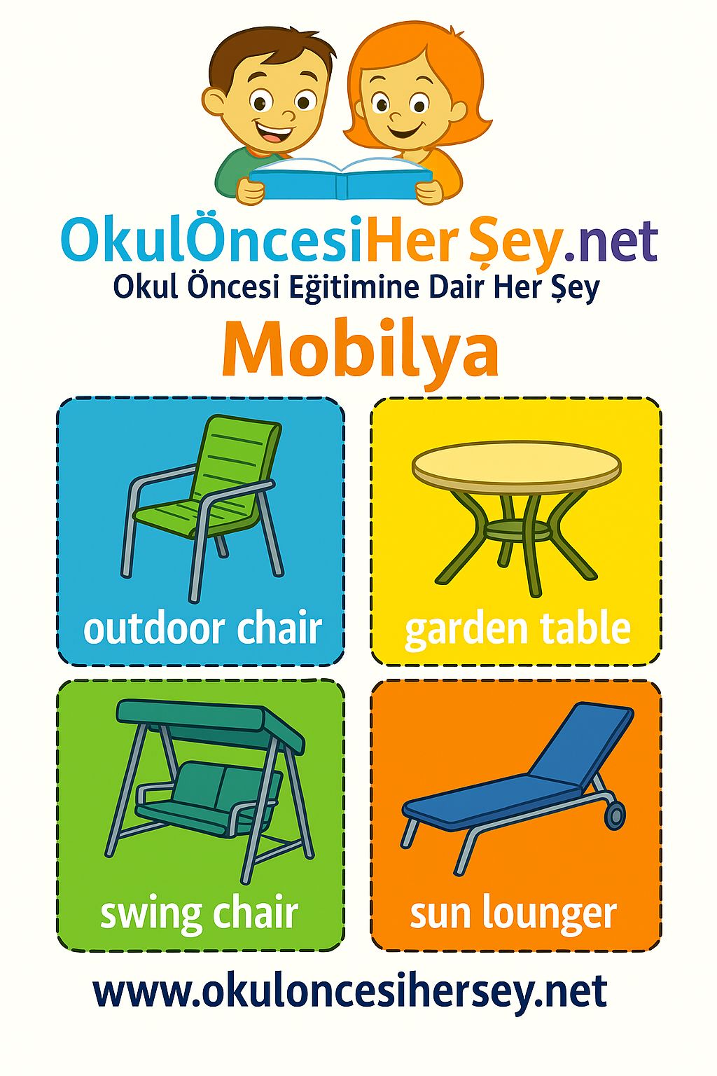 İngilizce Mobilya Flashkart