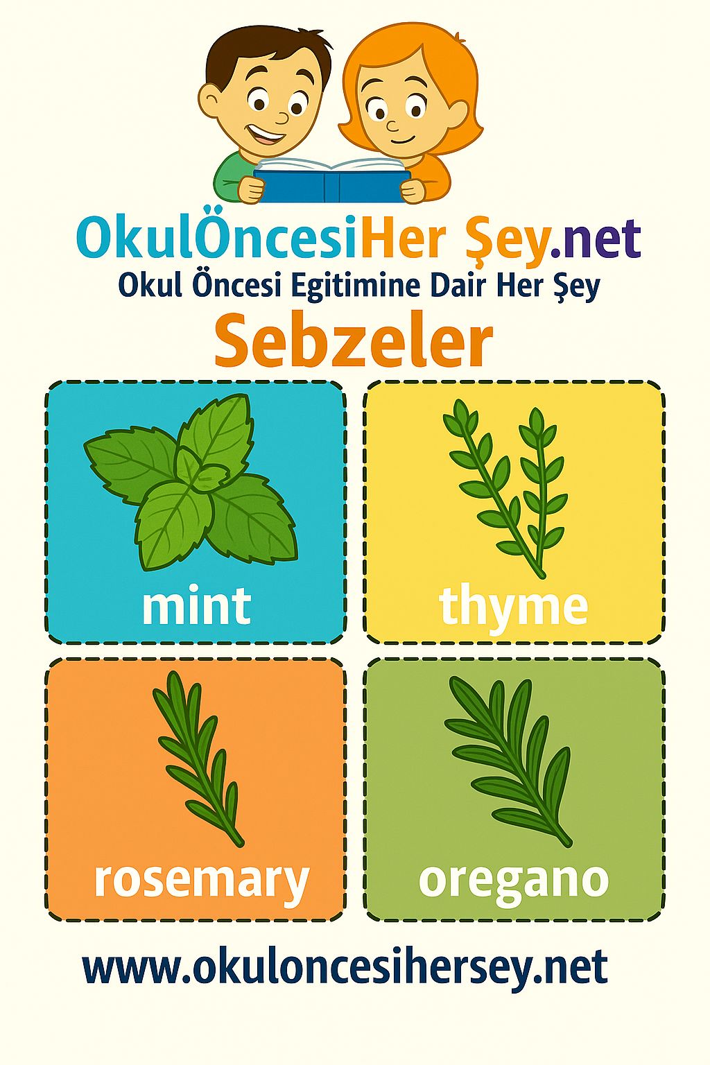 İngilizce Sebzeler Flashkart