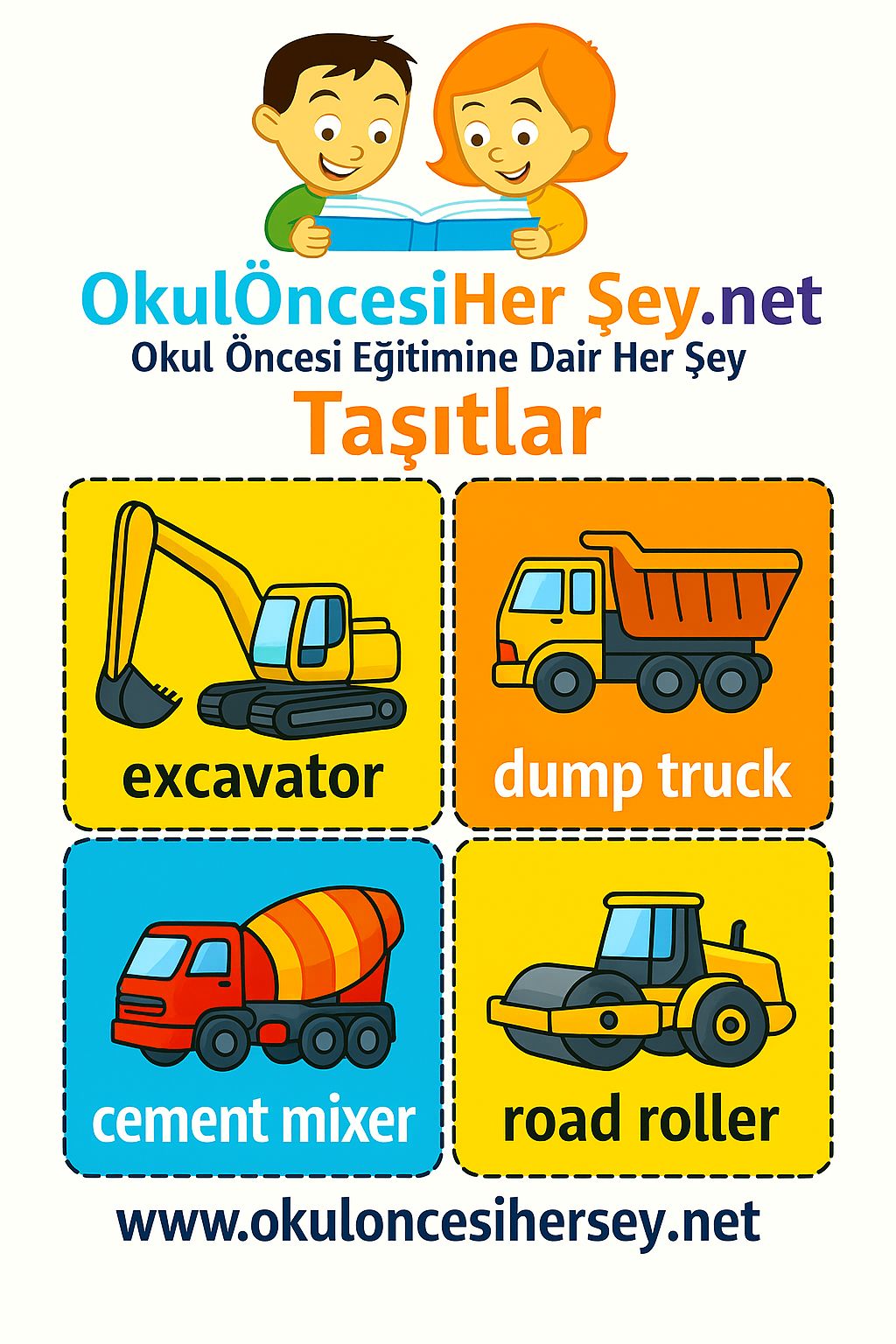 İngilizce Taşıtlar Flashkart