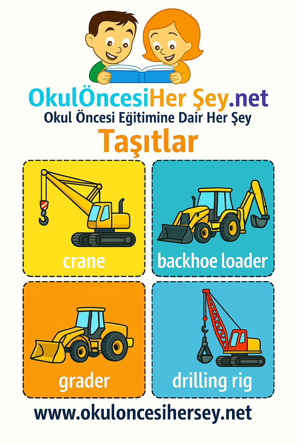 İngilizce Taşıtlar Flashkart