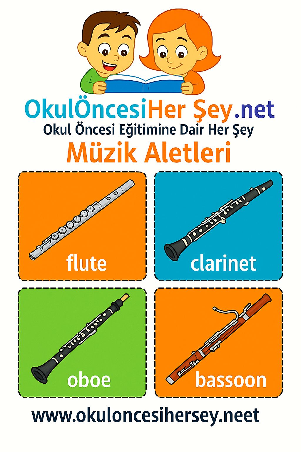 İngilizce Müzik Aletleri Flashkart