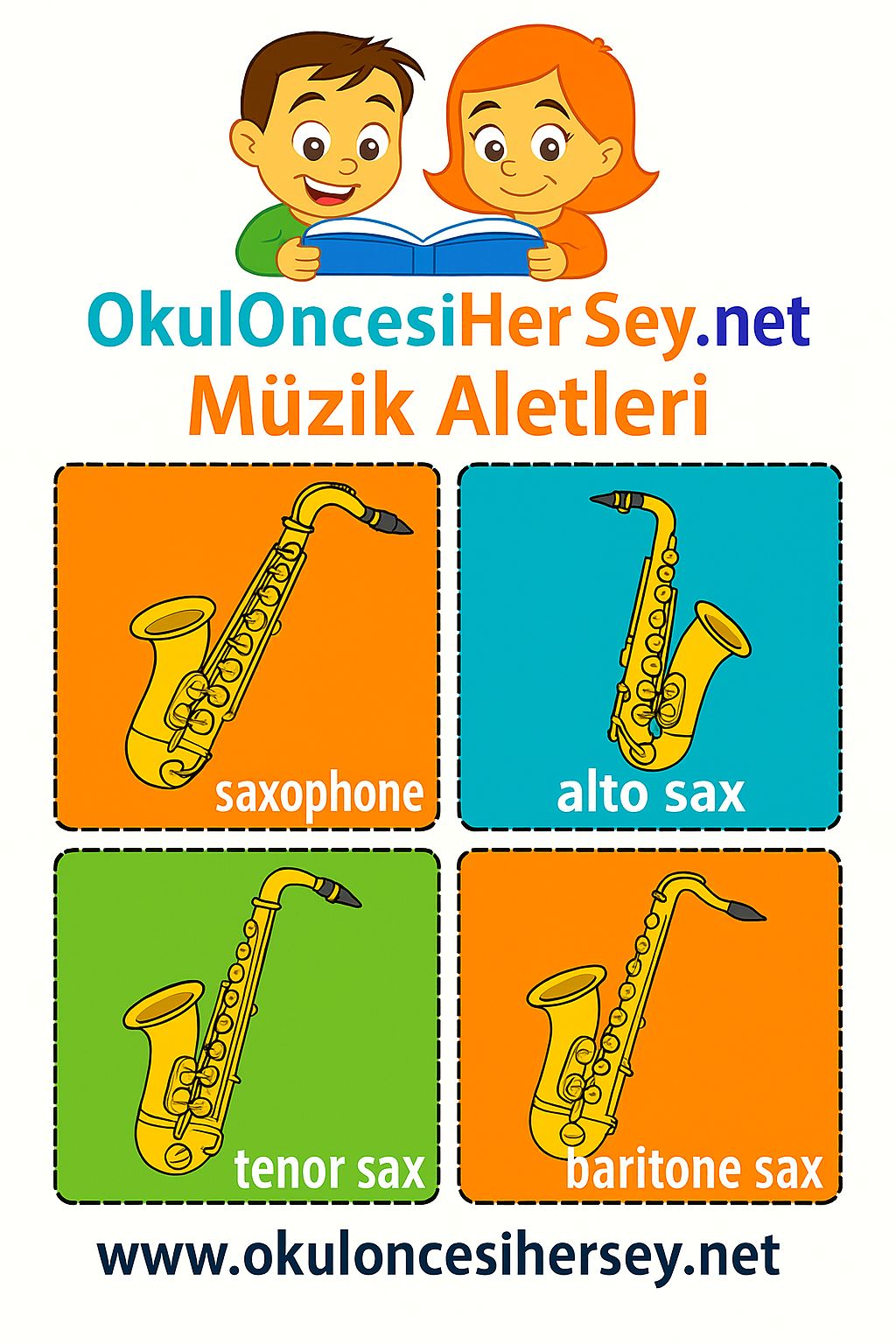 İngilizce Müzik Aletleri Flashkart