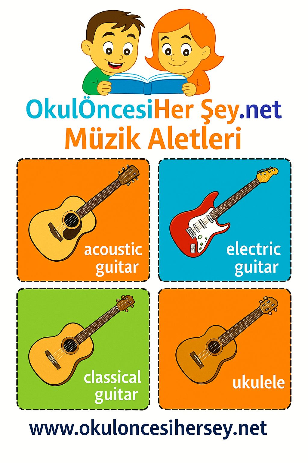 İngilizce Müzik Aletleri Flashkart