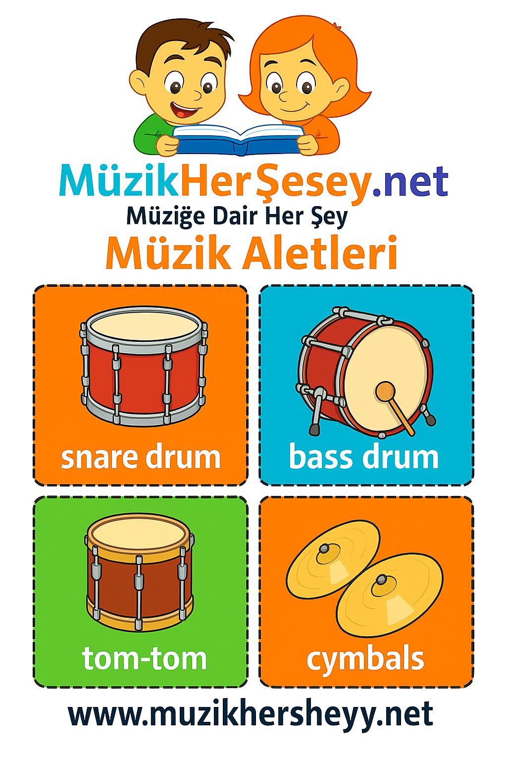 İngilizce Müzik Aletleri Flashkart