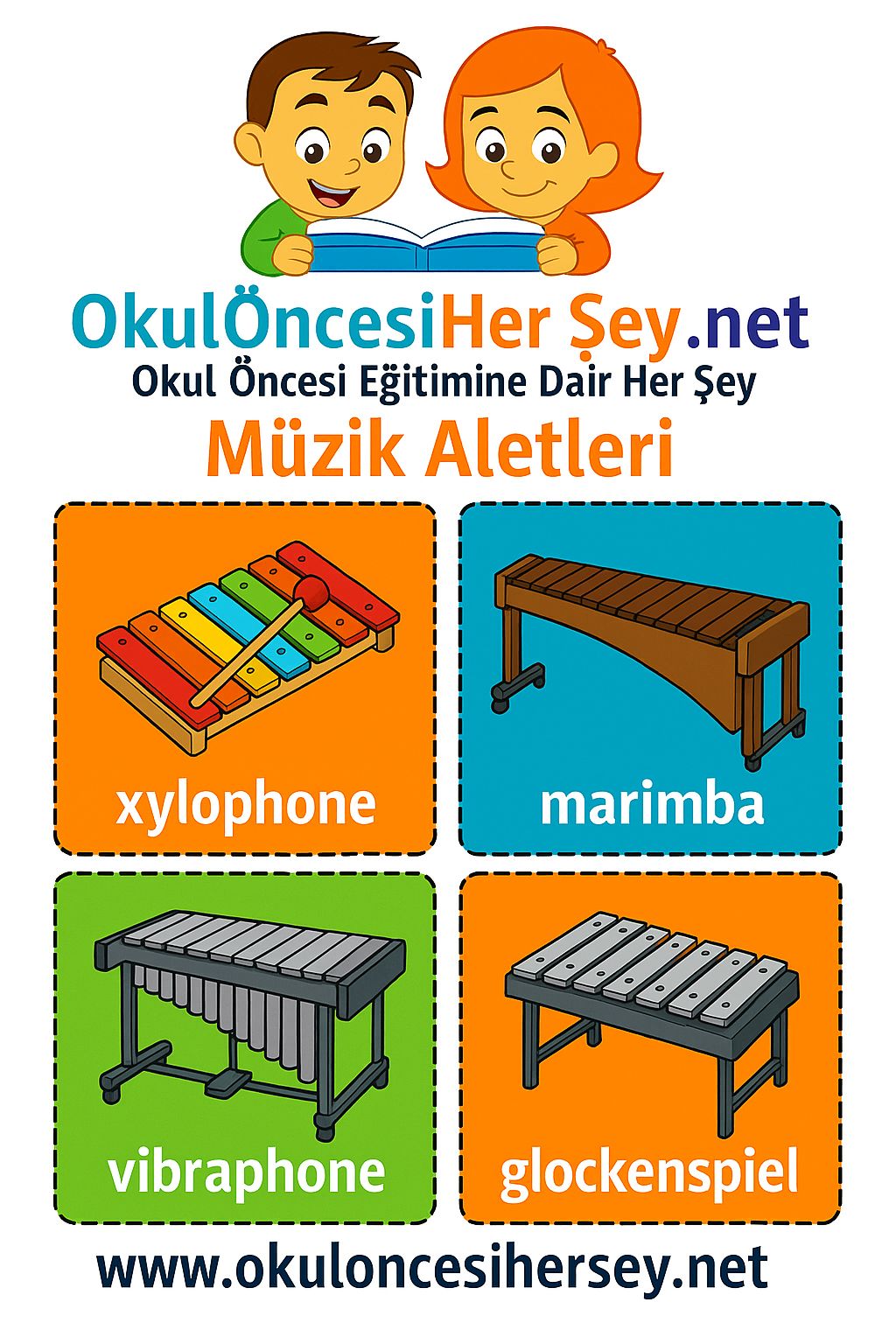 İngilizce Müzik Aletleri Flashkart