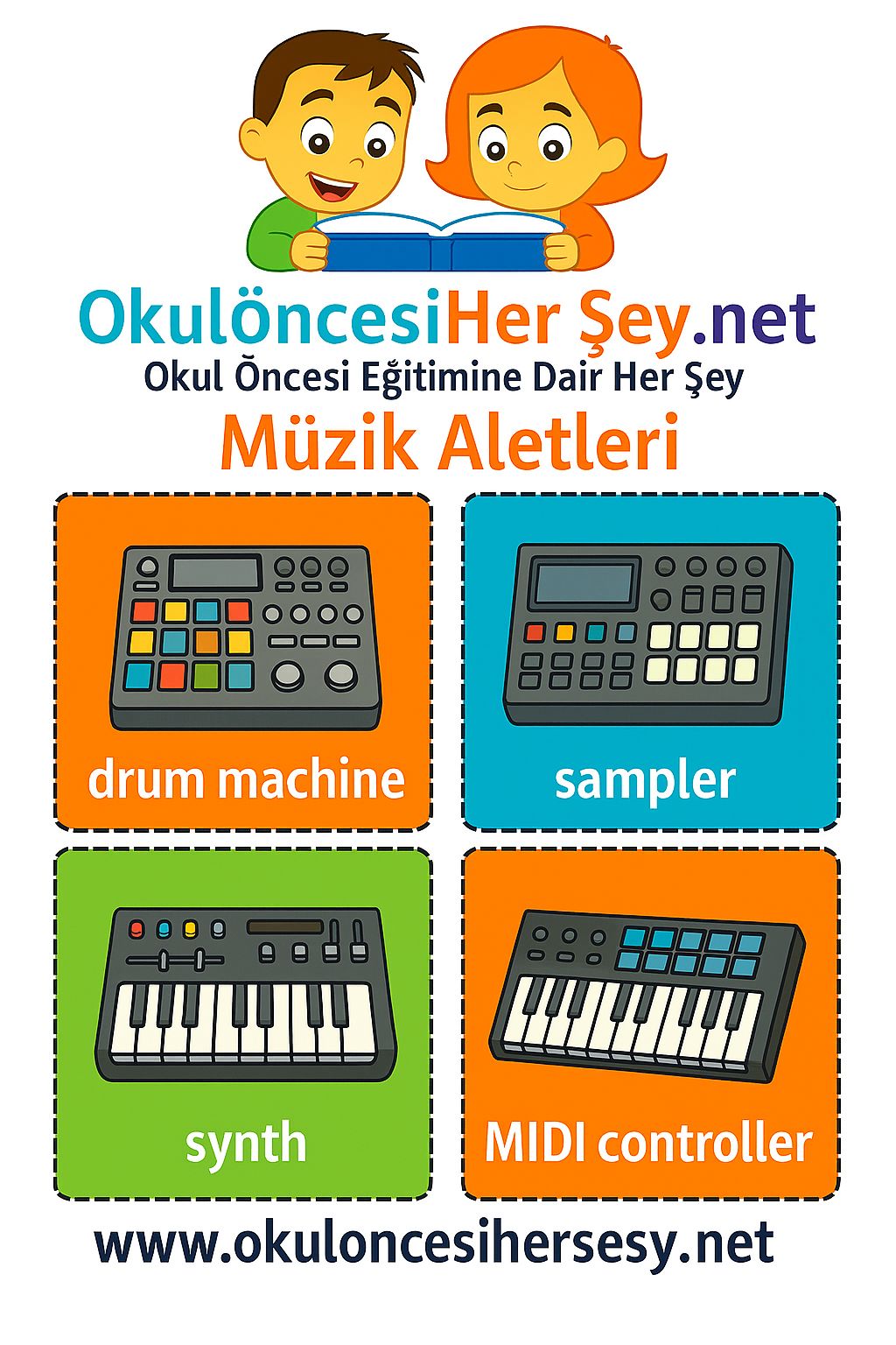 İngilizce Müzik Aletleri Flashkart