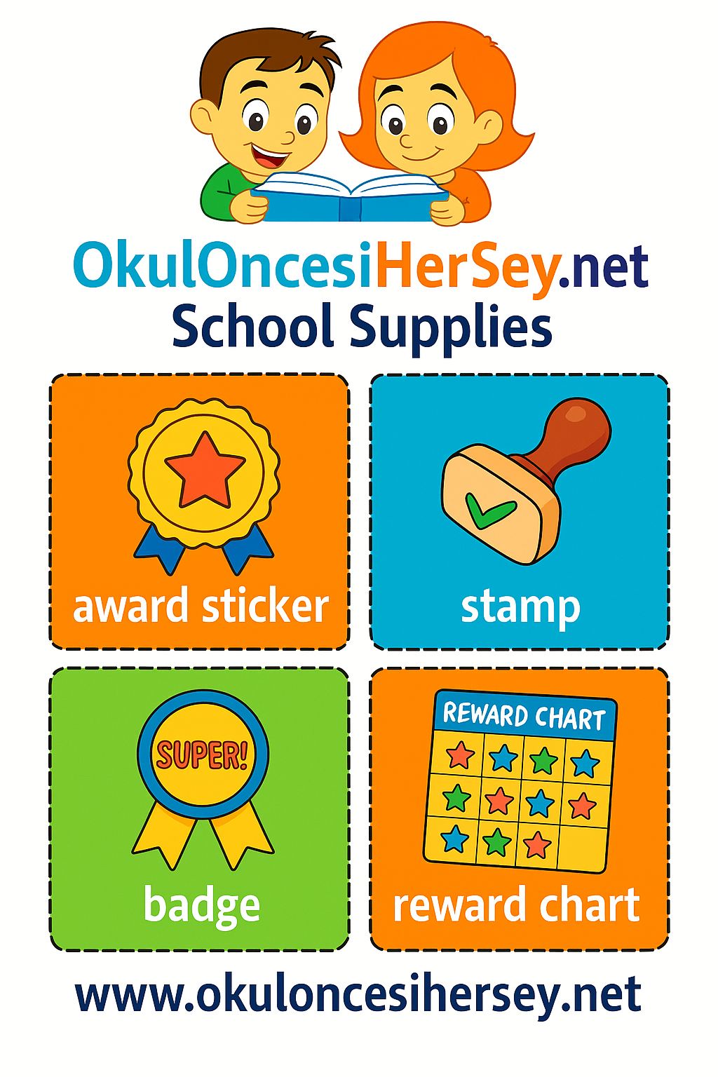 İngilizce Okul Gereçleri Flashkart