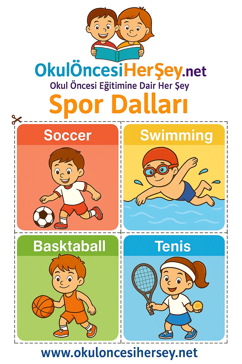 İngilizce Spor Dalları Flashkart