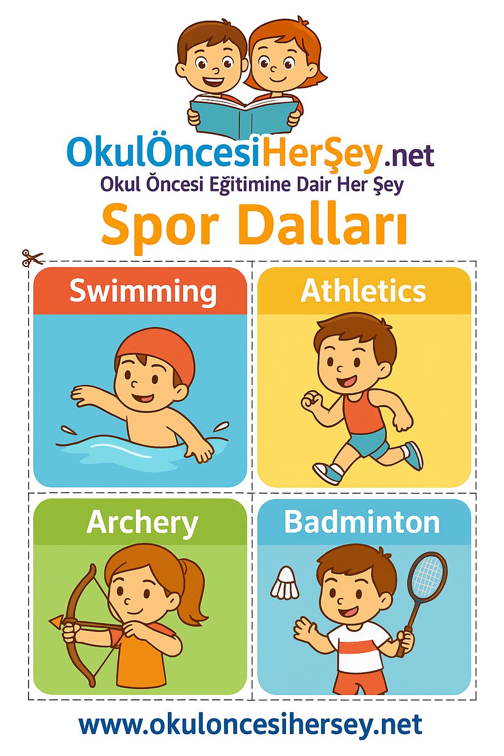 İngilizce Spor Dalları Flashkart