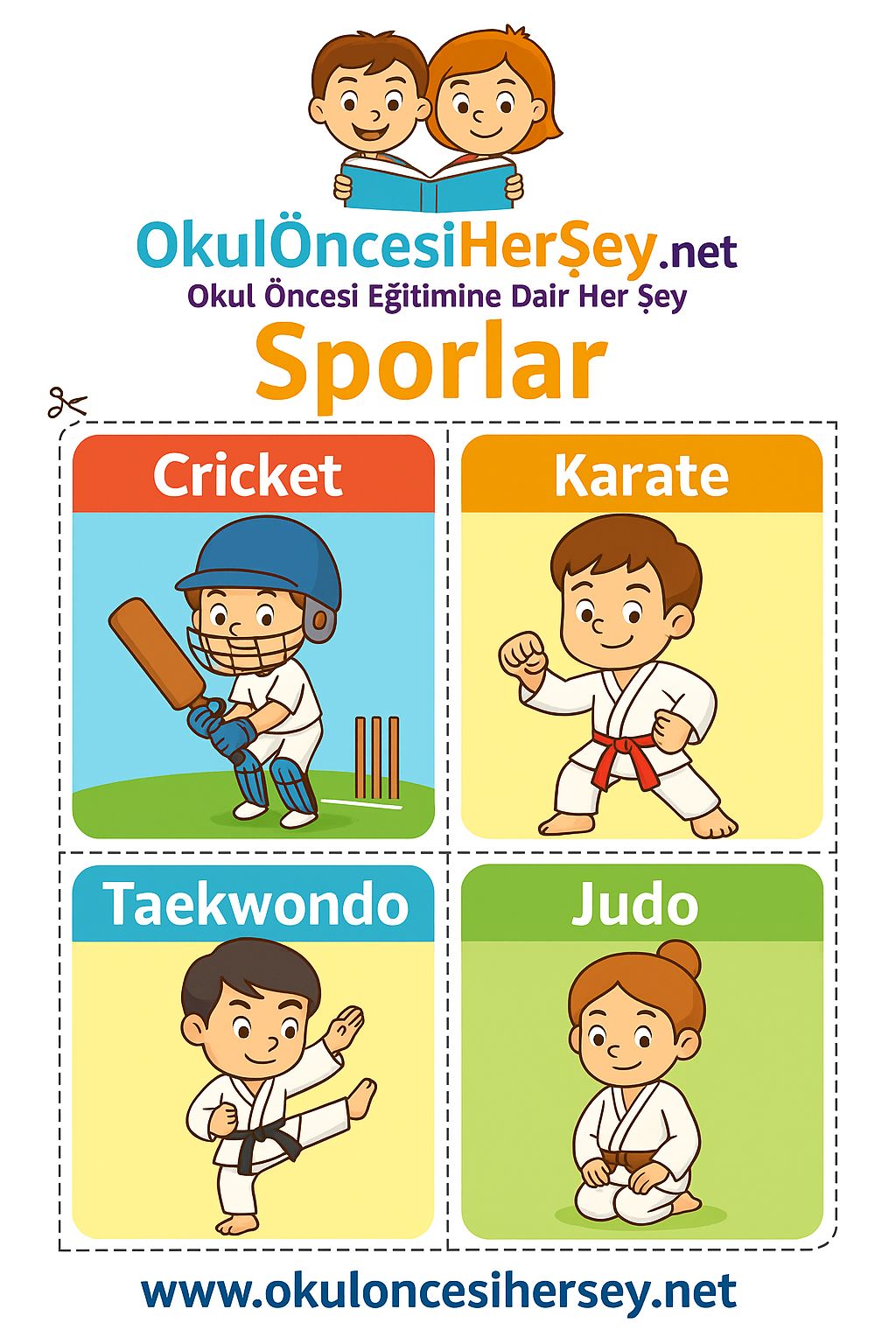 İngilizce Spor Dalları Flashkart