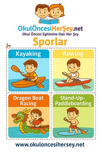 Çocuklar İçin  İngilizce Spor Dalları Flashkart  