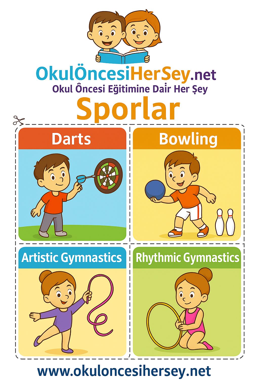 İngilizce Spor Dalları Flashkart