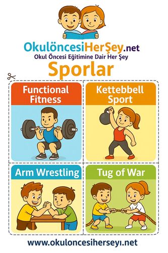 Çocuklar İçin  İngilizce Spor Dalları Flashkart  
