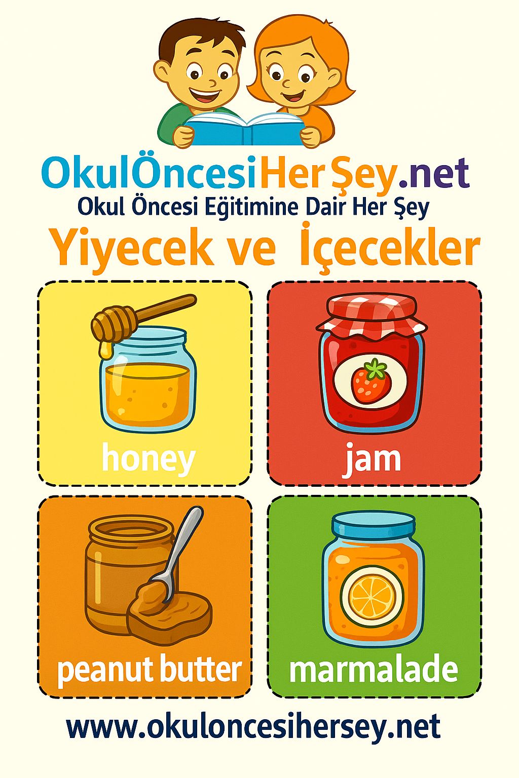 İngilizce Yiyecek-İçecek Flashkart