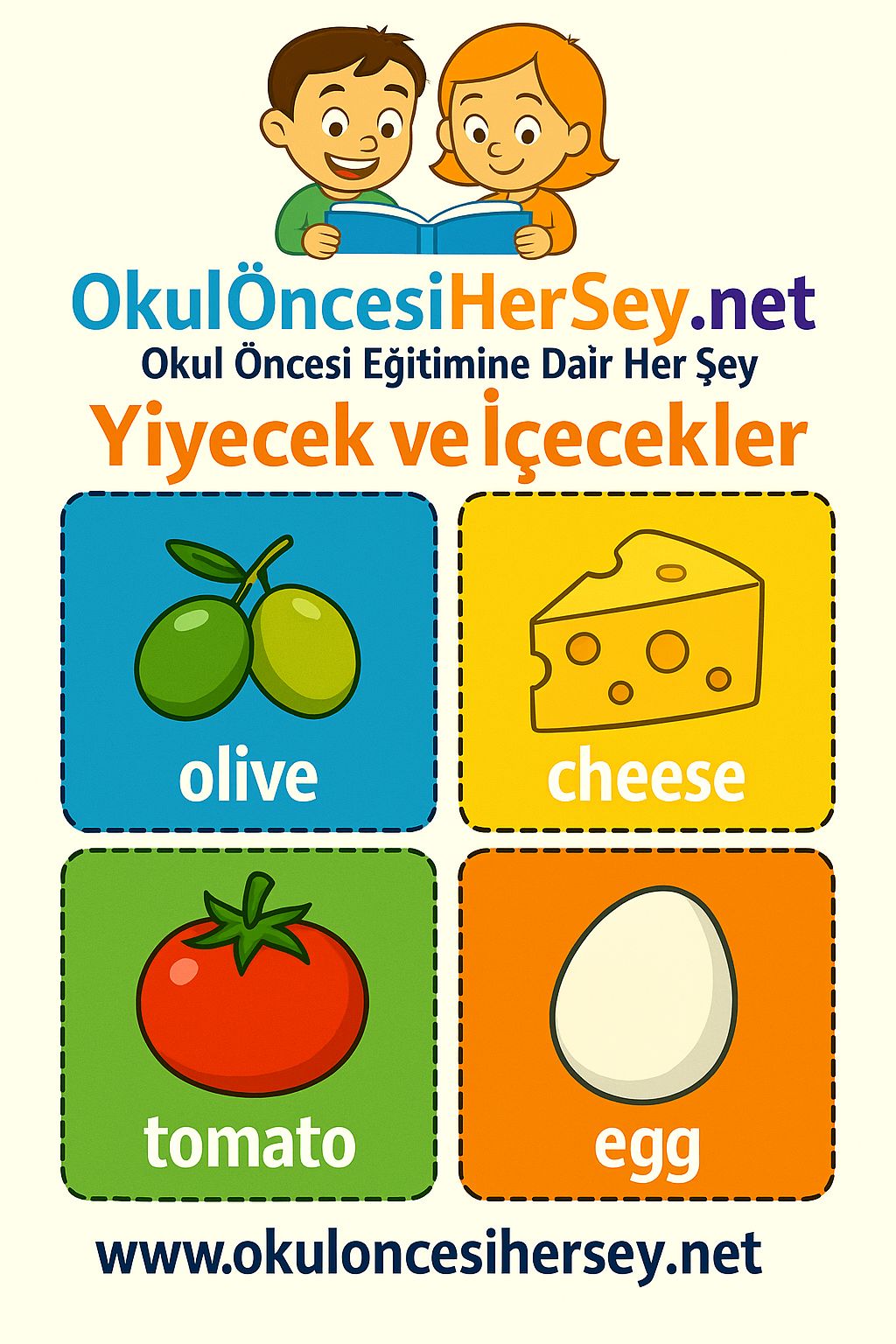 İngilizce Yiyecek-İçecek Flashkart