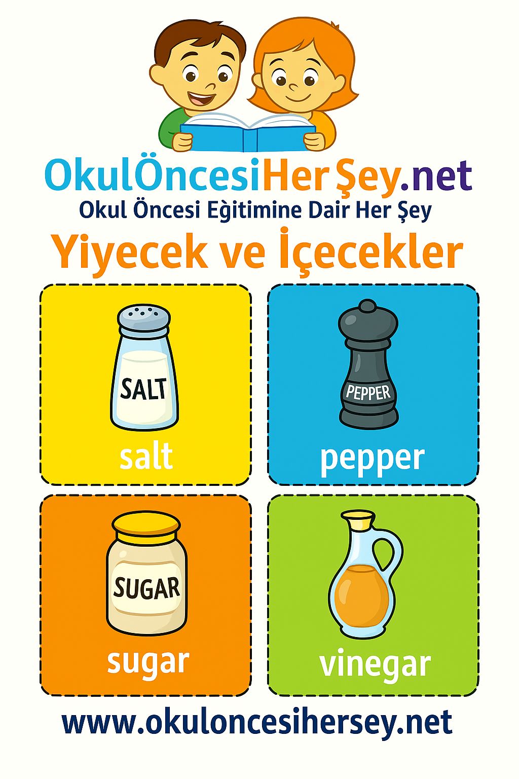 İngilizce Yiyecek-İçecek Flashkart