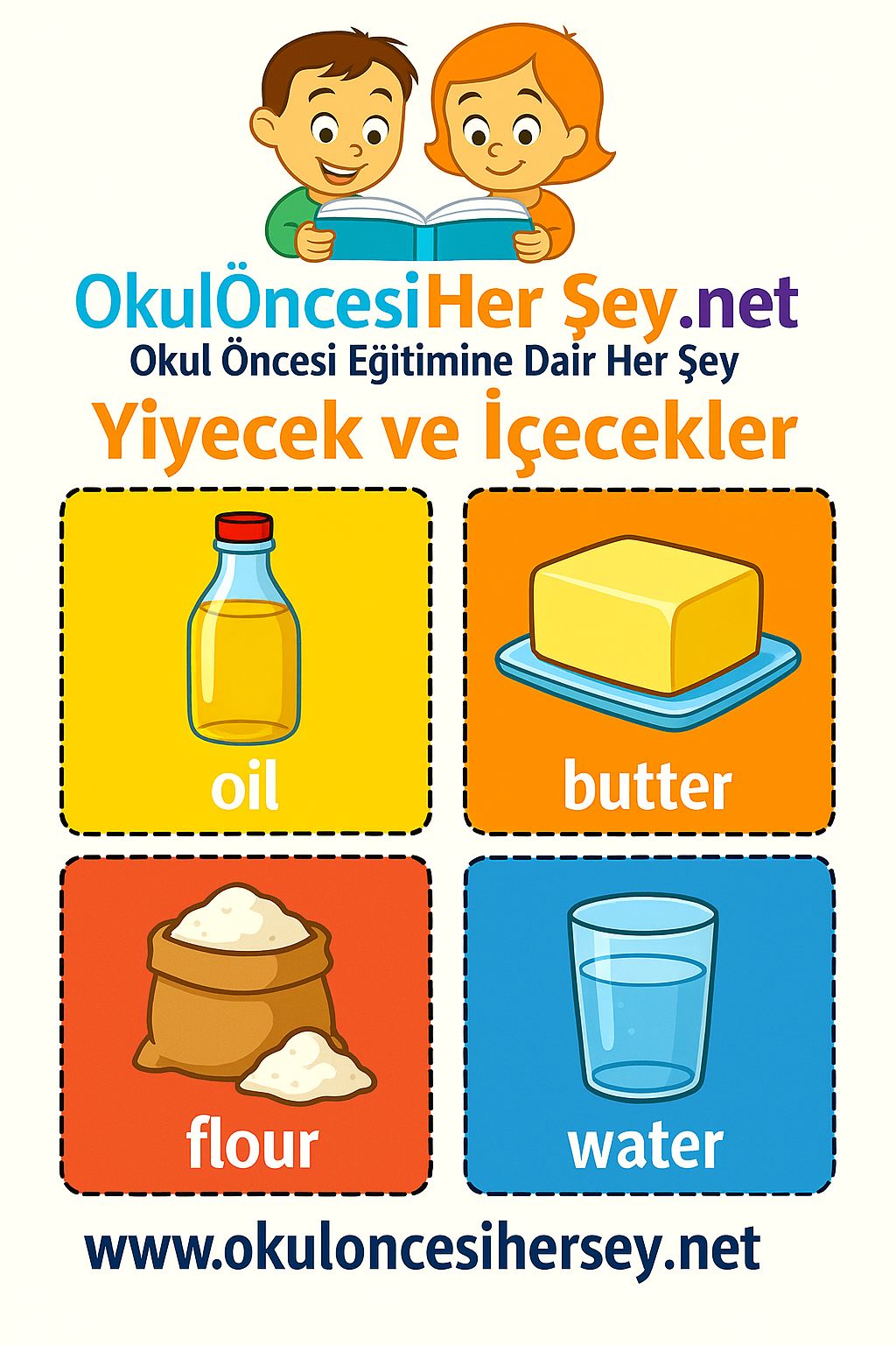 İngilizce Yiyecek-İçecek Flashkart