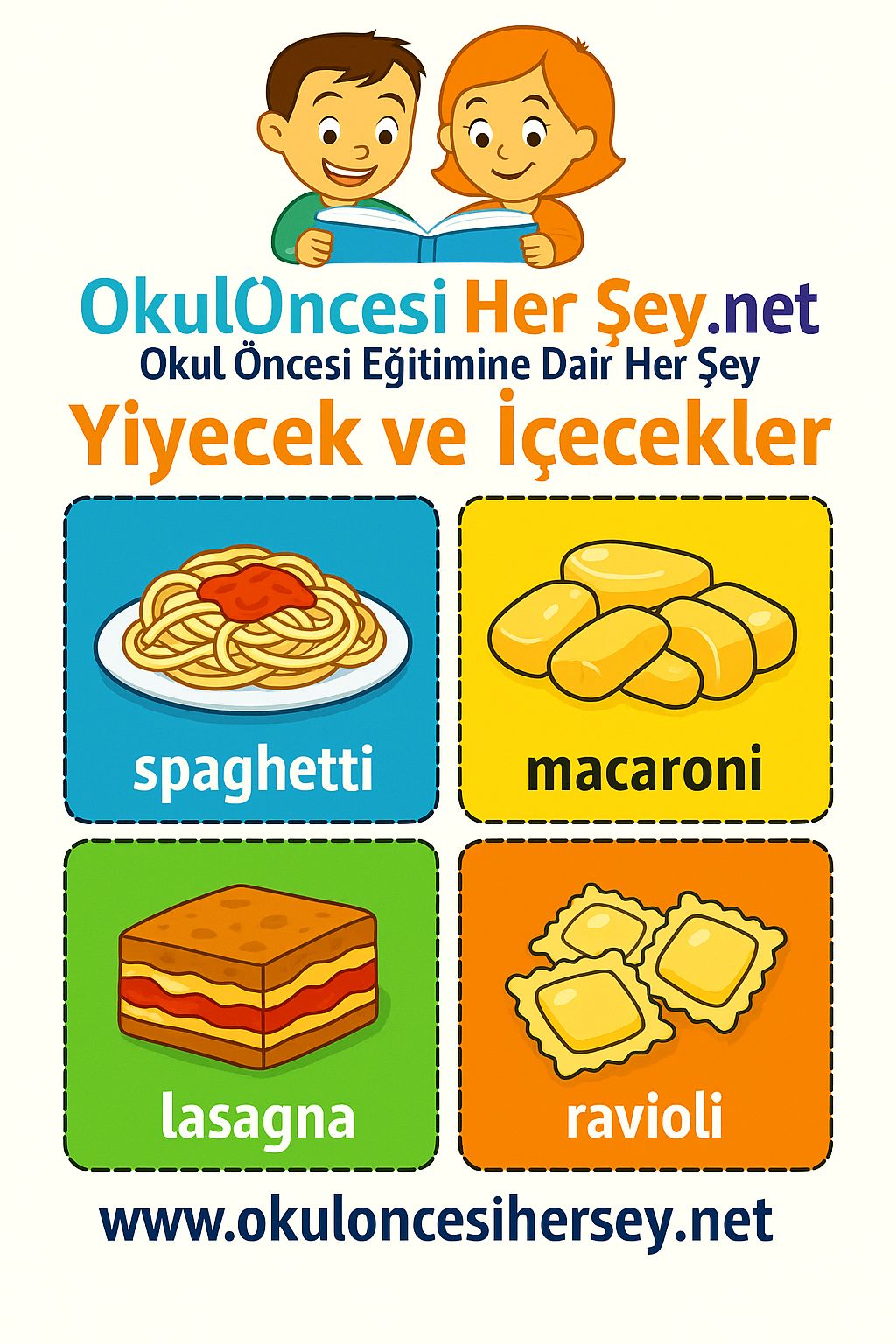 İngilizce Yiyecek-İçecek Flashkart