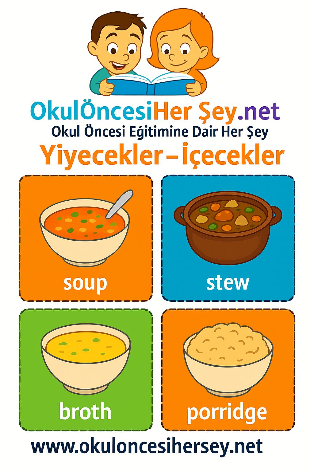 İngilizce Yiyecek-İçecek Flashkart