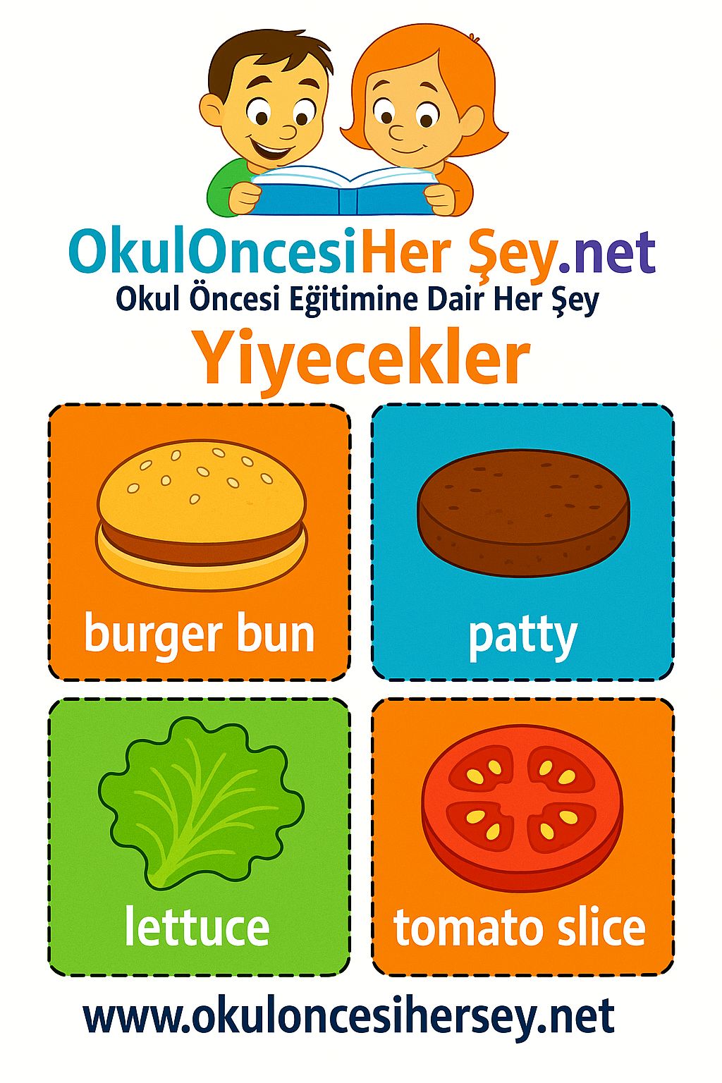 İngilizce Yiyecek-İçecek Flashkart