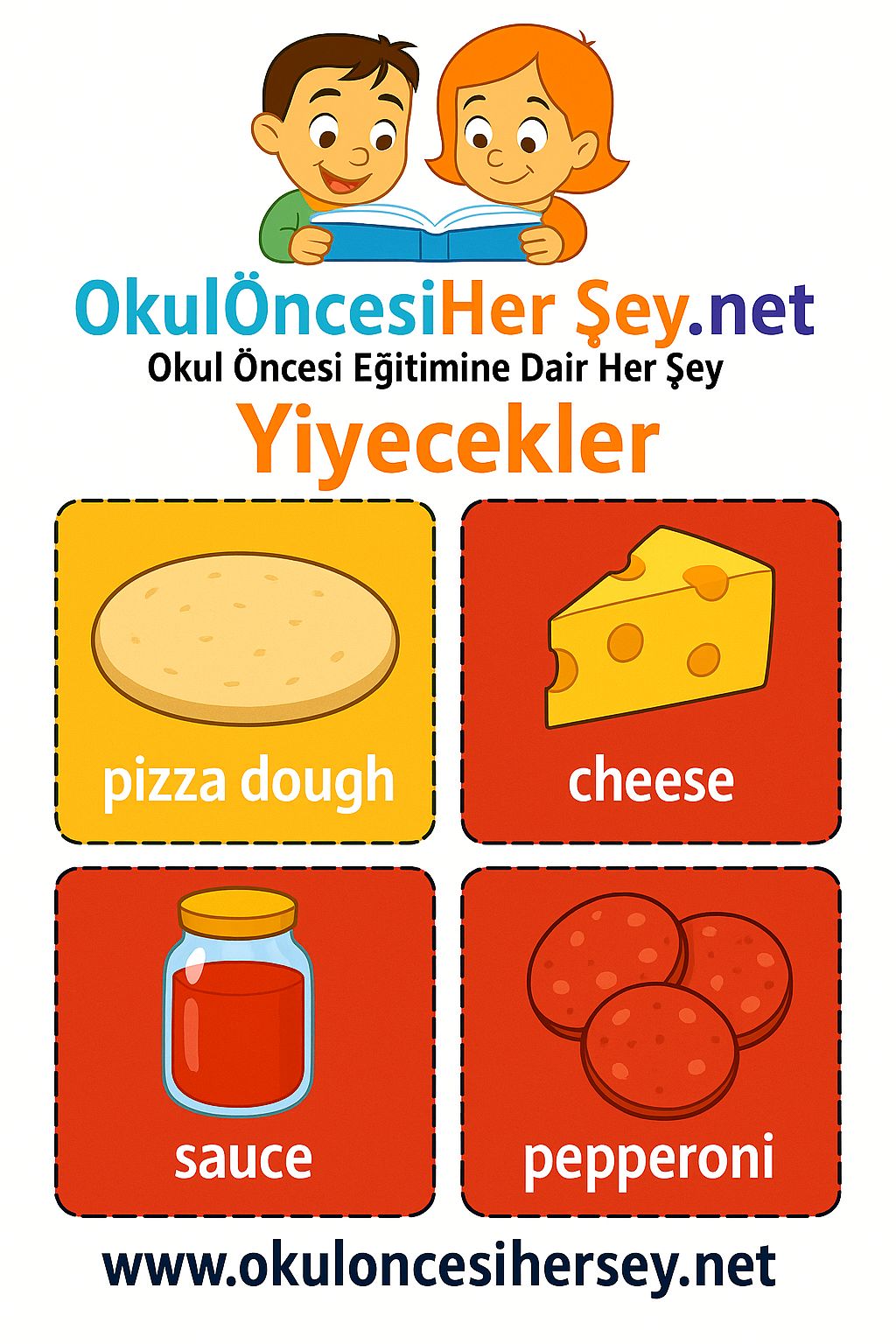 İngilizce Yiyecek-İçecek Flashkart