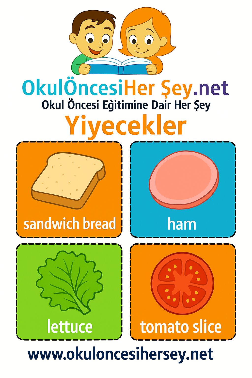 İngilizce Yiyecek-İçecek Flashkart