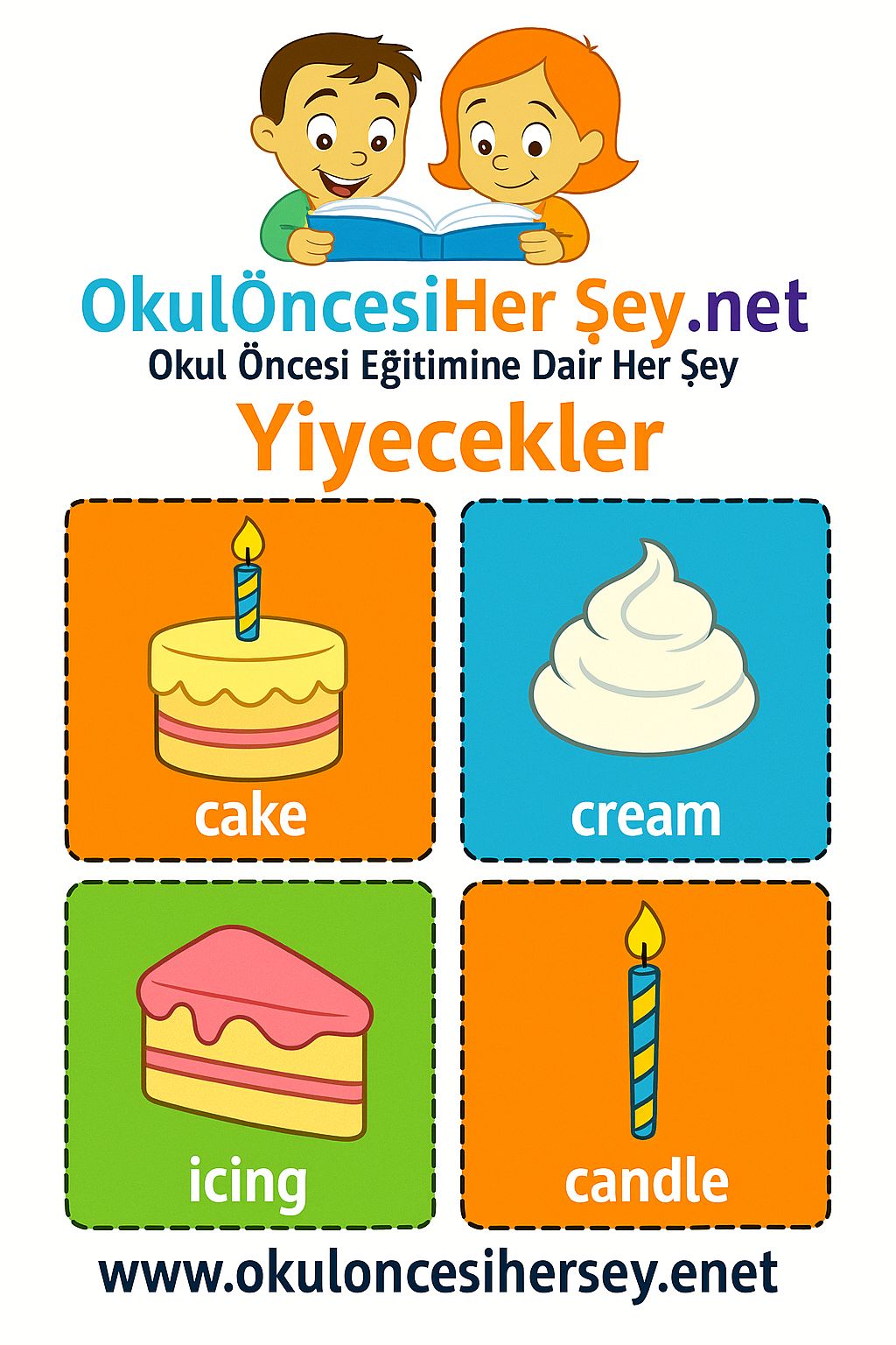 İngilizce Yiyecek-İçecek Flashkart