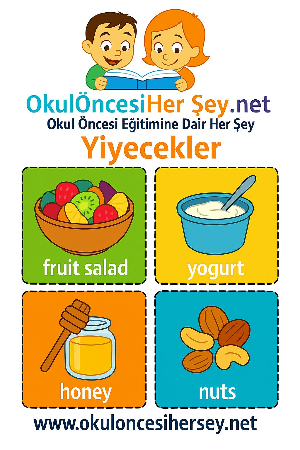 İngilizce Yiyecek-İçecek Flashkart