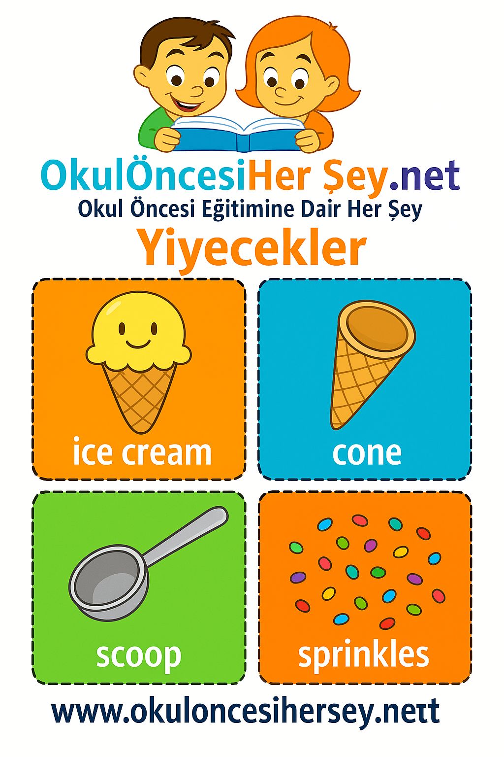 İngilizce Yiyecek-İçecek Flashkart