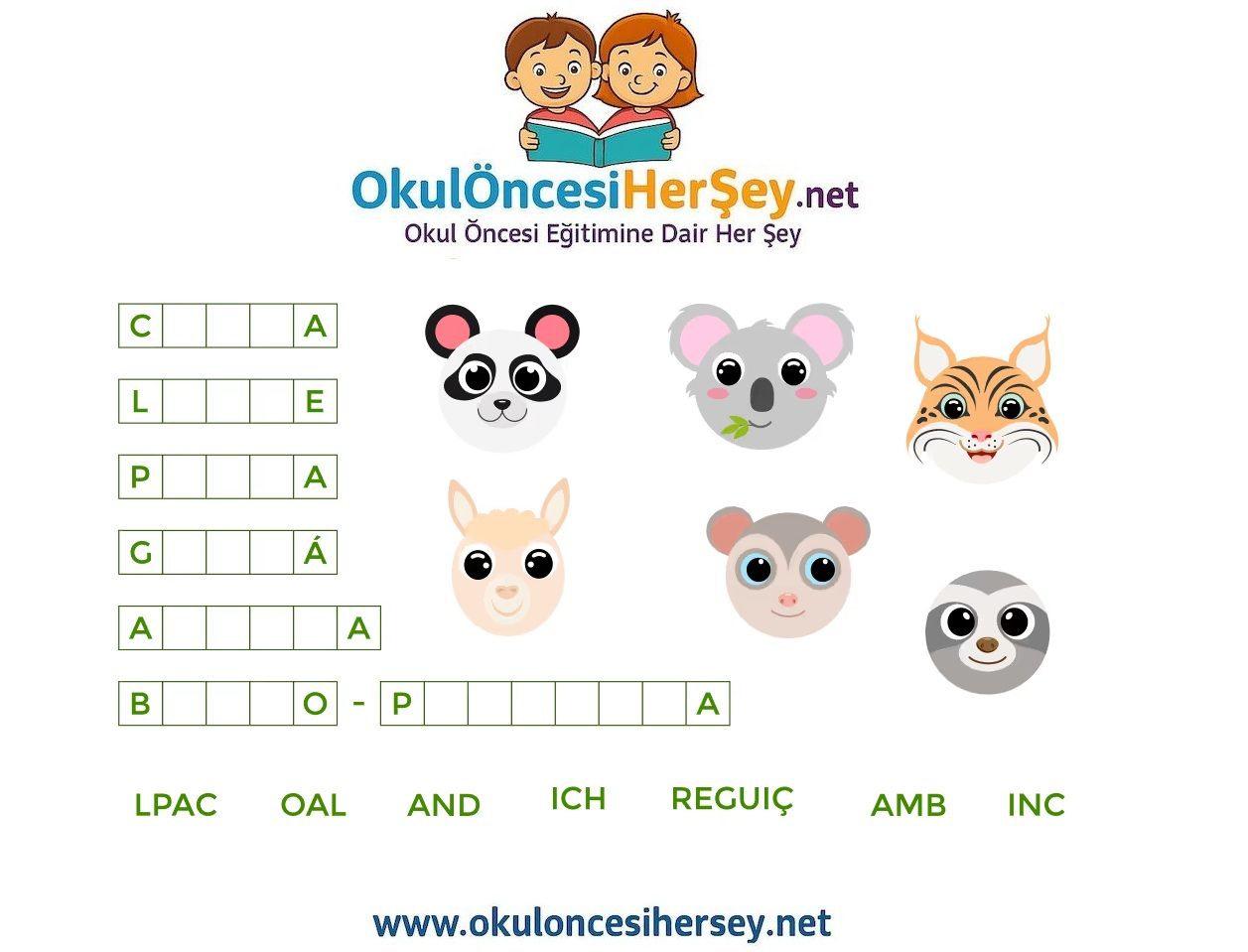 Çocuklar İçin   Hayvanlar  