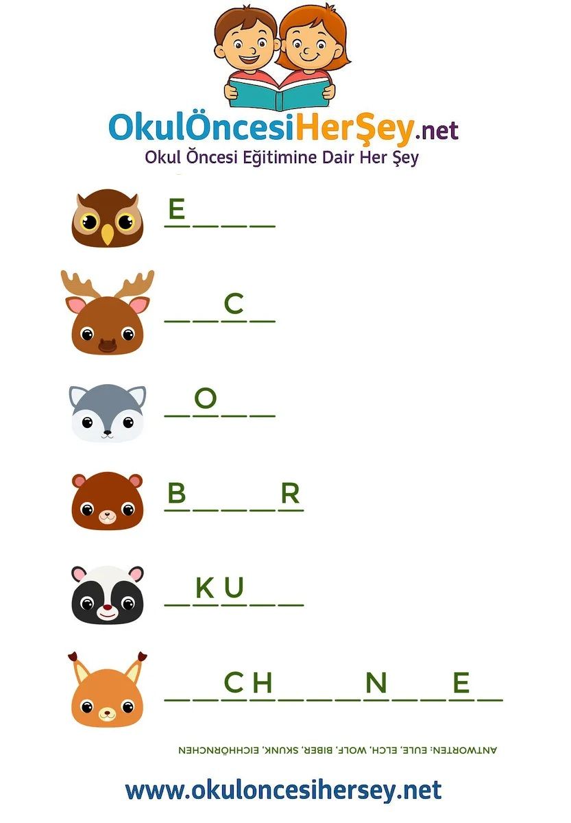 Çocuklar İçin   Hayvanlar  