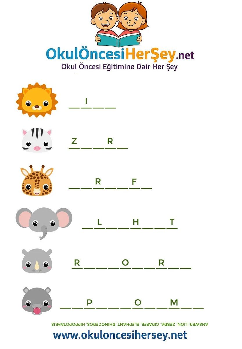 Çocuklar İçin   Hayvanlar  