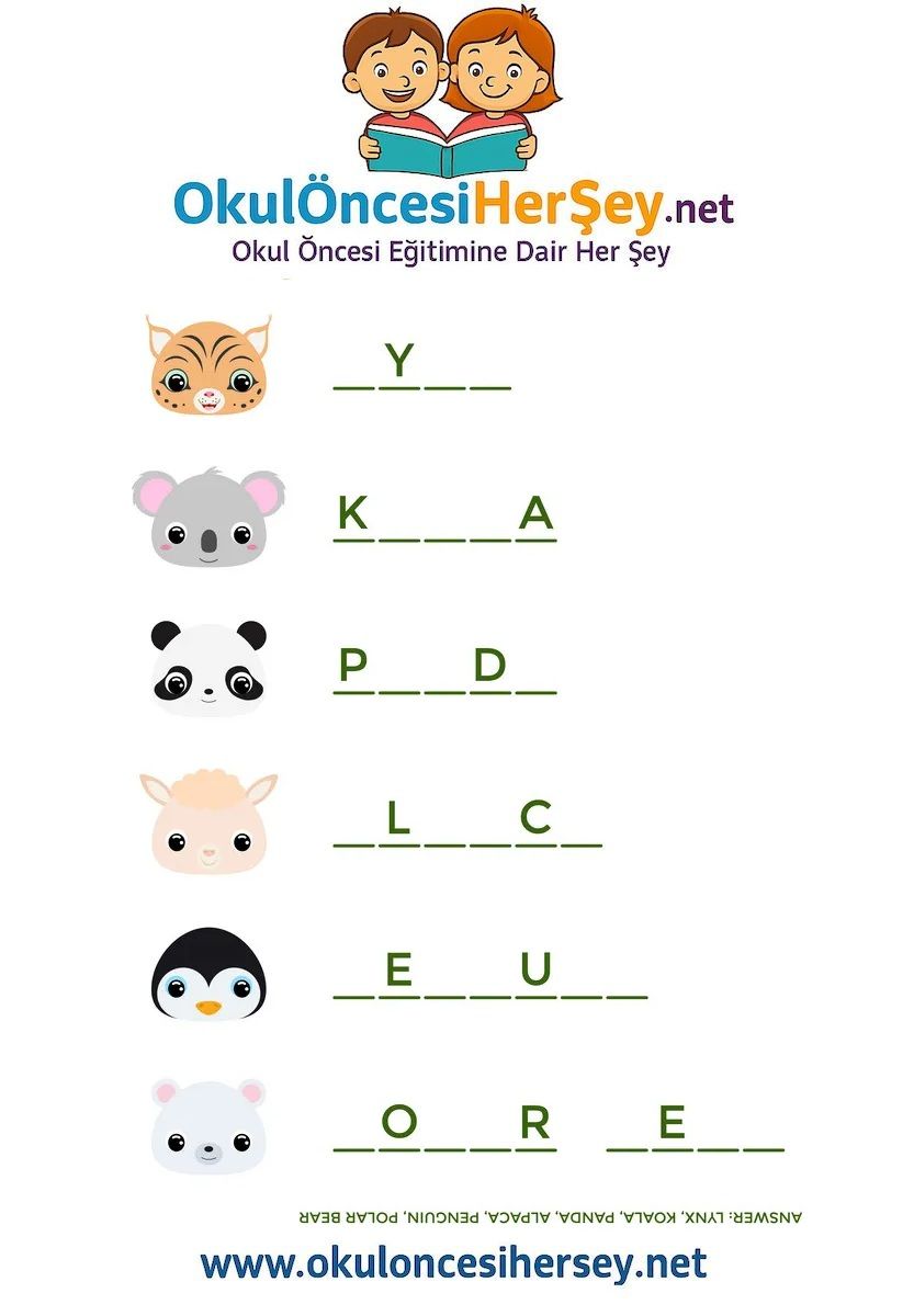 Çocuklar İçin   Hayvanlar  